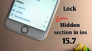 Lock Hidden folder in photos app in iPhone 6,6s,7....