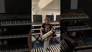 Warming up the fingers for a weekend of shows in Sunny Queensland 🎹🏖️ #keytar #synth
