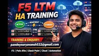 F5 LTM High Availability (HA) Full Training | Active‑Standby Setup | Real‑World Demo Explained