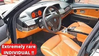 BMW e65 Extremely rare Individual Interior Retrofit