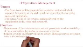 39. ITIL  | IT Operation Management Function Overview