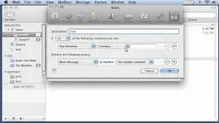 Setting up email rules\filters in Apple Mail