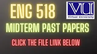 ENG 518| midterm past papers  |short notes|| 2023#vu #creative