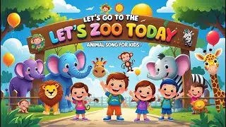 Let’s Go to the Zoo Today 🦁🎶 | Fun Animal Song for Kids | Learn Animal Sounds at the Zoo!