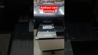 Aadhaar card printing Epson L805 printer 