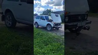 Испытание небольшой мобильной лебедки от квадроцикла для Нивы!