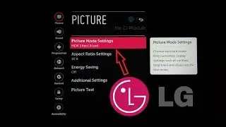 LG SMART TV WebOS Select HDR Picture Mode