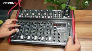PROEL PLAYMIX10 :: 10 Channels Analog Mixer with Bluetooth, USB (Record, Play, PC)
