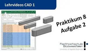 CAD 1 - Praktikum 8 - Passfeder - Teilefamilien & Wiederverwendungsbibliotheken in Siemens NX