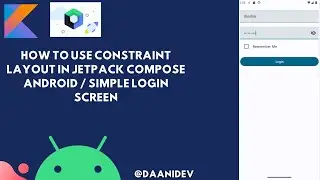 ContraintLayout In Jetpack Compose Android - Easy Tutorial