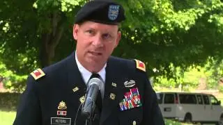 COL Andrew Peters Speaks at the Purple Heart Awards Ceremony