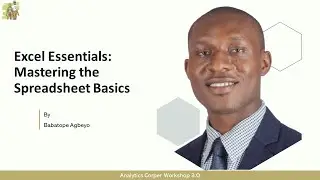 Excel Essentials: Mastering the Spreadsheet Basics - Analytics Corper Workshop 3.0