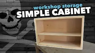 Simple cabinet for garage shop storage