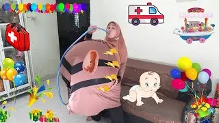 Drama Lucu 😂🌈🏵️ Ibu Hamil Tiup Balon Pakai Selang Di Perut Sampai Meletus 😻🌈😍