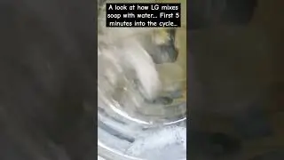A look at how LG mixes soap with water.... First 5 minutes into the cycle...#repair #insights #lg