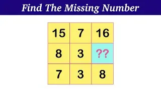 Find The Missing Number   Math Table Puzzle || Missing Number puzzle