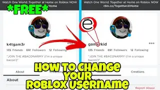 How to change your username on roblox