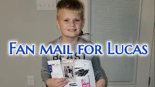 Lucas received fan mail & we ripped it for the channel! Thank you 