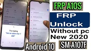 Samsung A10s FRP Remove/Google Account Lock Bypass Android 10 App Not Install Pin Not Working