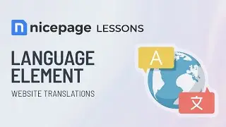 Nicepage Lessons: Language Element. Site Translations