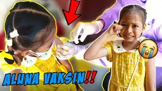 PERTAMA KALI ALUNA VAKSIN KORONA‼️ TAKUT DISUNTIK GAK YA‼️😱