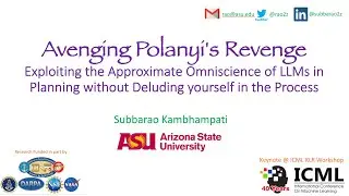 Avenging Polanyi's Revenge (Exploiting the Approximate Omniscience of LLMs in Planning..)