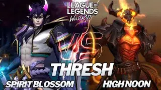 Spirit Blossom Thresh VS High Noon Thresh Skins Comparison Wild Rift