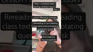 How I complete my tasks during contract hours. Part 3  #teachertips #planning #goodhabits  #shorts
