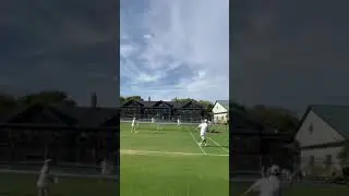 Lena hits nice volley to end point