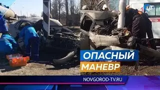 В Трубичине водитель не справился с управлением и влетел в столб