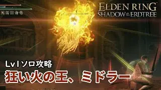【エルデンリング】Lv1ソロ狂い火の王、ミドラー討伐【DLC】【Elden Ring】【VOICEVOX実況】