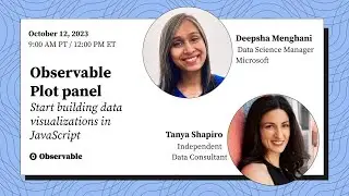 Observable Plot Panel: Start building data visualization in JavaScript