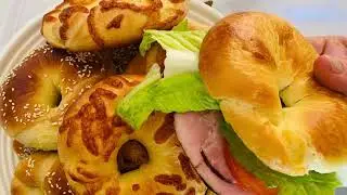COMO HACER BAGELS iiLos mas deliciosos!!😋😃  👍