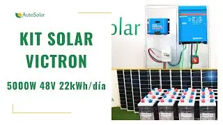 Kit Solar 5000W 48V 22kWh/día | Victron Energy