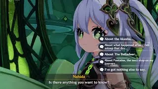 Nahida Answer Our Question | Genshin Impact 3.2