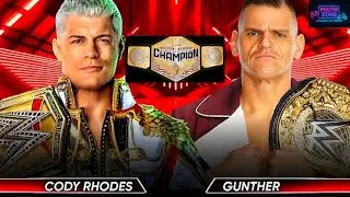 Cody Rhodes vs Gunther – WWE United States Championship Match | WWE 2K25 MyGM No Commentary