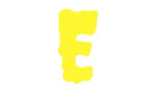 Yellow E Alphabet Band E
