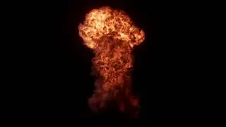 Houdini Explosion Axiom pyro Redshift Render