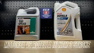 Motorex Vs Rotella Oil in 23 KTM 300 XC 2 Stroke