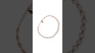 PurpleLuck Shimmering Floral Rose Gold Anklet