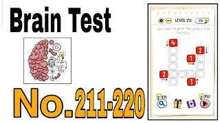 Brain Test Level 211 - 220 Walkthrough Solution / The Games