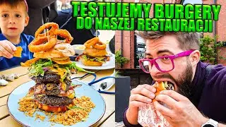 ZACZYNAMY TESTY BURGERÓW DO NASZEJ RESTAURACJI - damy radę to wszystko zjeść?