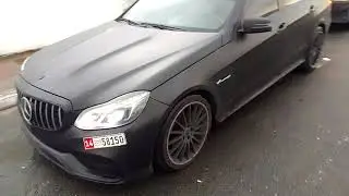 E63s restyled full black in Dubai