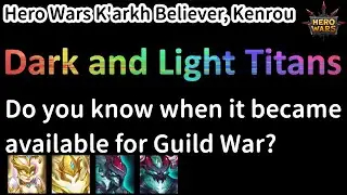 Before I knew it, Dark and Light Titans were available in Guild War!