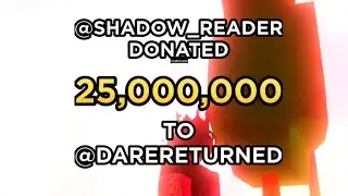DONATING 25M ROBUX  TO A FAN! |ugc event|