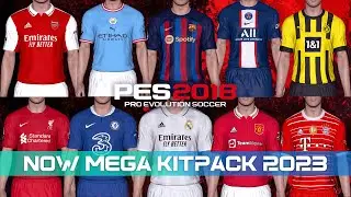 اكبر باك اطقم موسم 2023 لبيس 2018 باخر تحديثات - Pes 2018 Kits