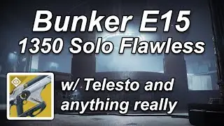 Bunker E15 Solo Flawless Master Lost Sector | Destiny 2 s15