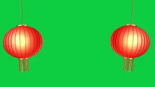 Chinese New Years Lantern | Green Screen