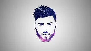 How to design Galaxy Logo from face in Photoshop (Urdu / Hindi tutorial)