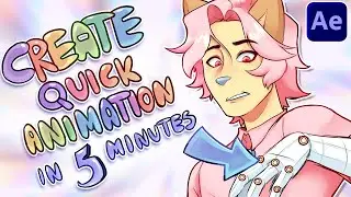 CREATE QUICK ANIMATION in 5 MINUTES! After Effects Tutorial